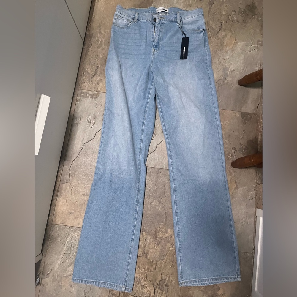 Straight leg jeans